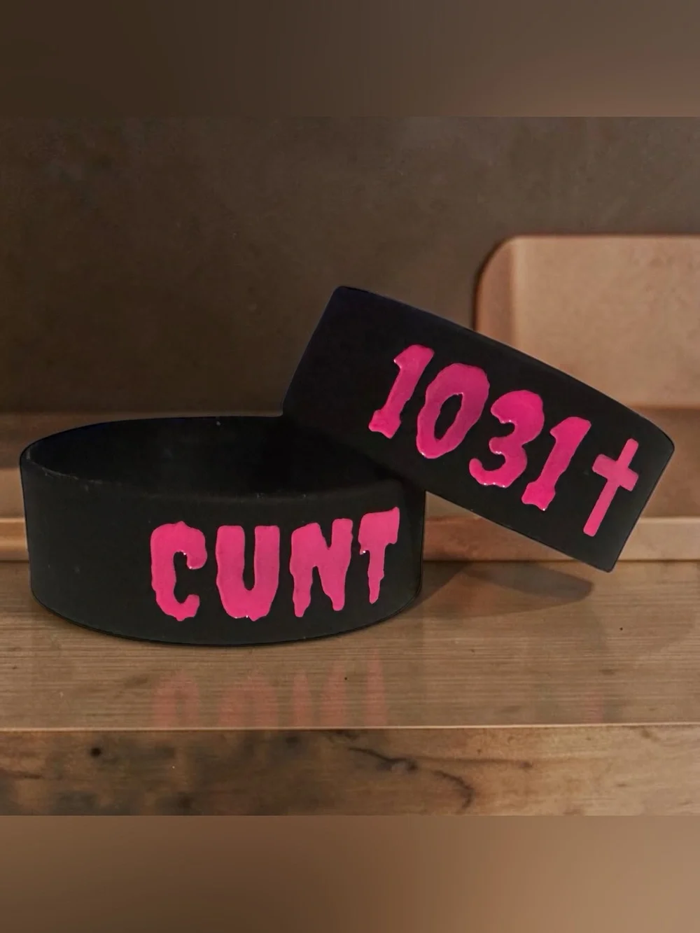1031 Clothing C*nt Bracelet Black Pink Scene Kid MySpace Jeffree Star Y2k